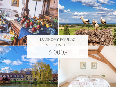 Poukaz na útratu v Penzionu Dvorce v hodnotě 5000,-